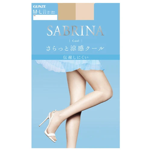 GUNZE SABRINA (日本製)透薄涼感絲襪 (裸米色/ 天然米色)